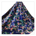 customize navy daisy floral digital printing fabric service duchess satin fabric printed fabric